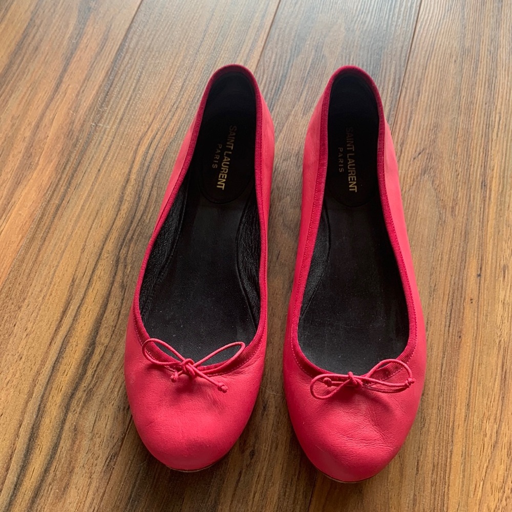 YSL Saint Laurent Paris Ballet Flats - Authentic